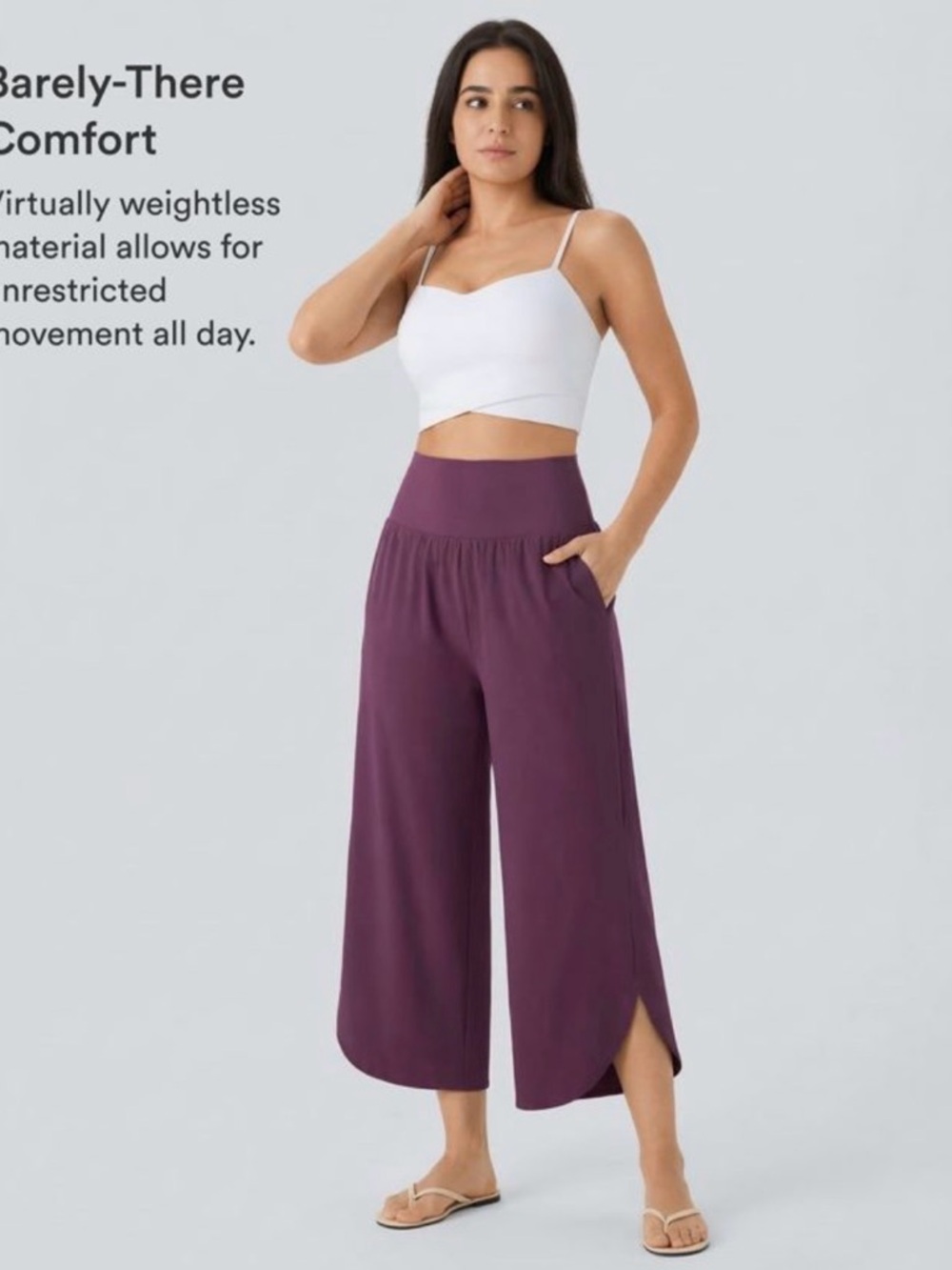 NWT Halara Breezeful High waisted Tummy Control Split Hem Quick Dry Resort. - Picture 5 of 5